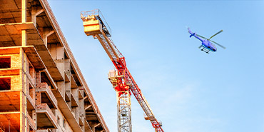 Charleston Helicopter Lift in City