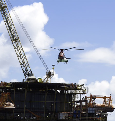 Charleston Helicopter Oil Rig